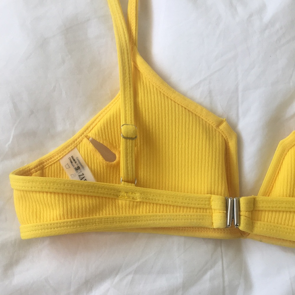 Yellow Ribbed Bikini - Picture 4 of 4